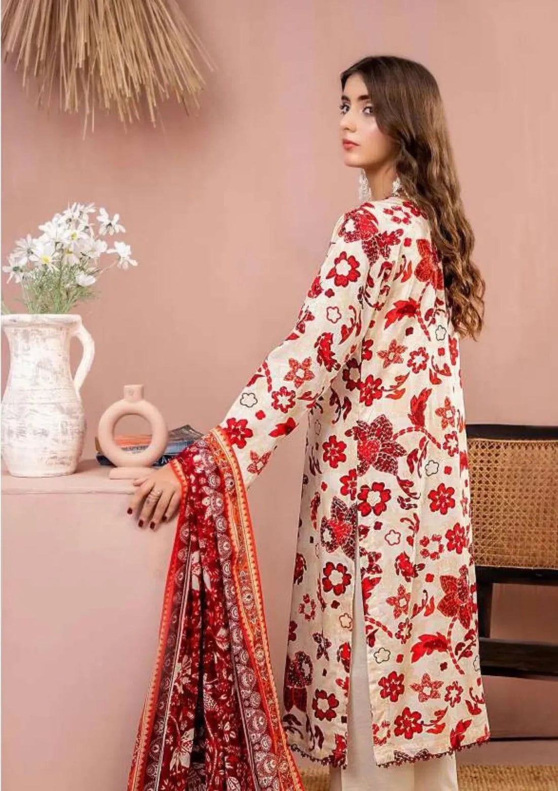 Zesh Printed Lawn 3-Piece Unstitched Suit