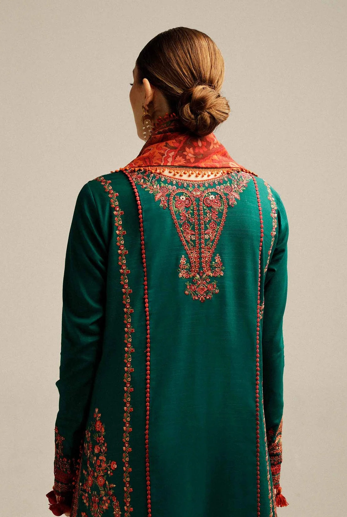 Hussain Rehar Luxury Lawn Embroidered 3 Piece Unstitched Suit – Marjaan