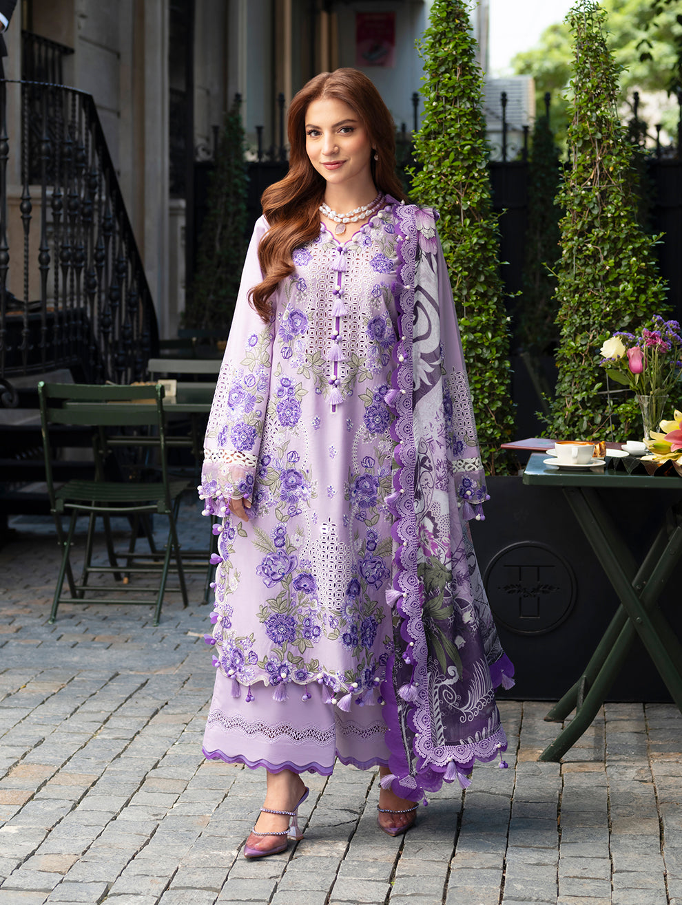 Jade - OMBRE 2026 Luxury Embroidered Chikankari Lawn 3PC Suit