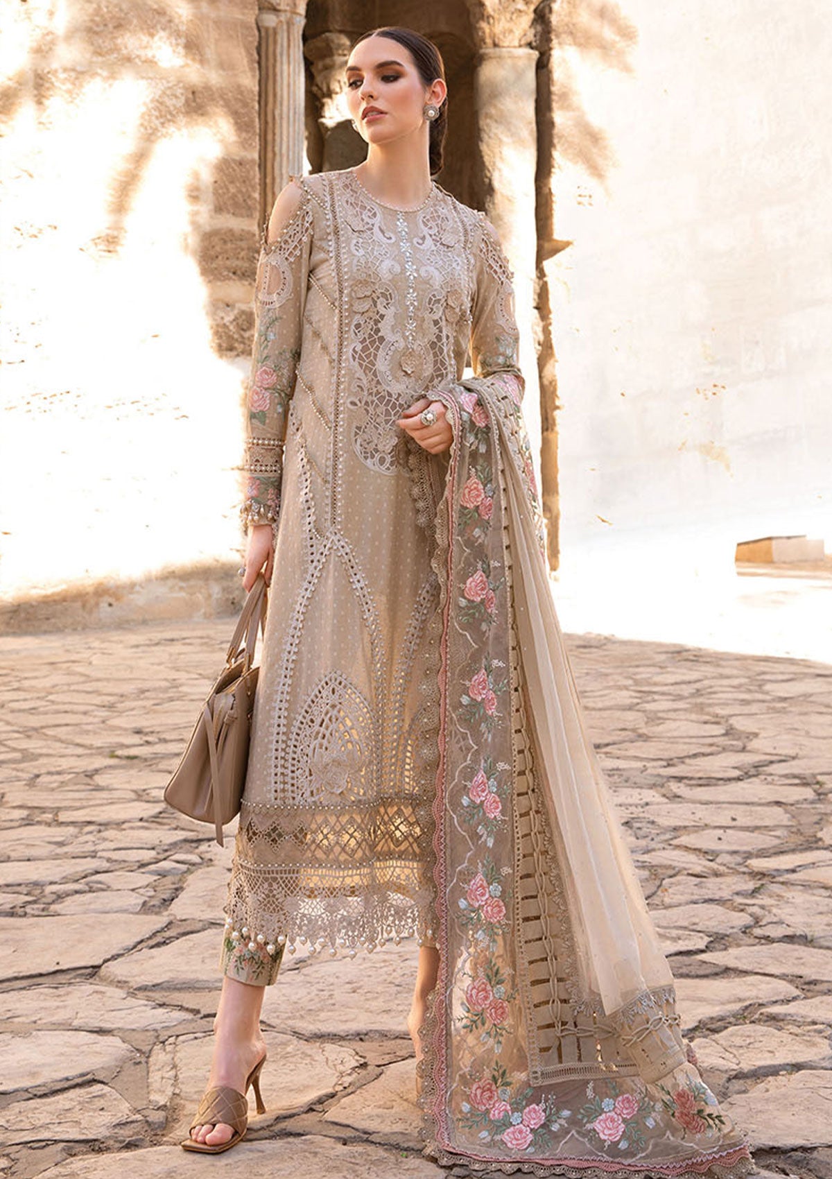 Maria B Voyage a'Luxe 3PC Embroidered Lawn Suit