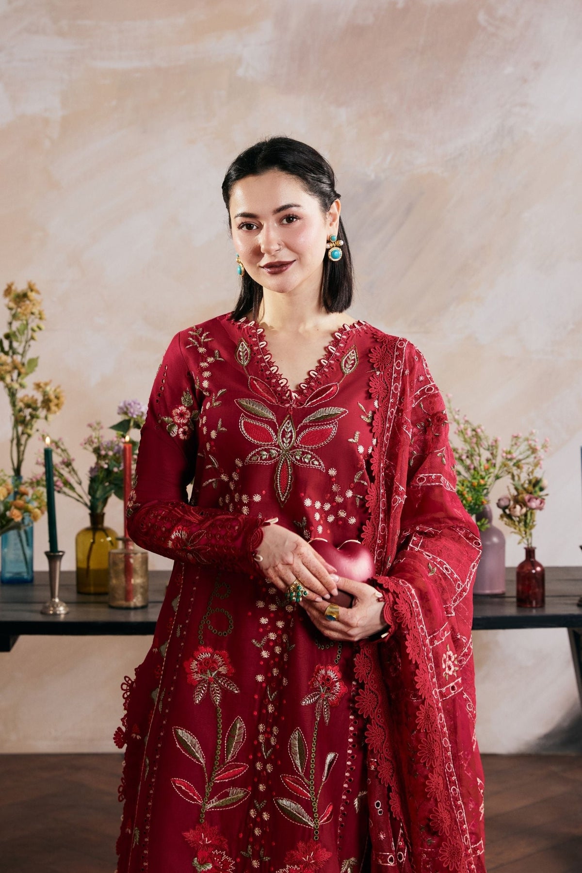 Maryam Hussain - Daneen Luxury Embroidered Lawn 3PC Suit