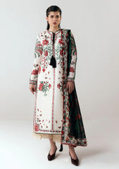 Inali 3PC Embroidered Suit with Silk Dupatta