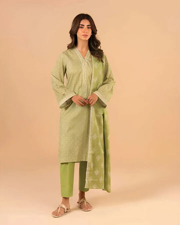 Alkaram Kastoori Digital Printed Lawn 3-Piece Suit