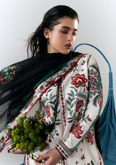 Inali 3PC Embroidered Suit with Silk Dupatta