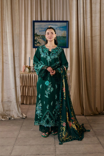 Maryam Hussain - Maheer Luxury Embroidered Lawn 3PC Suit