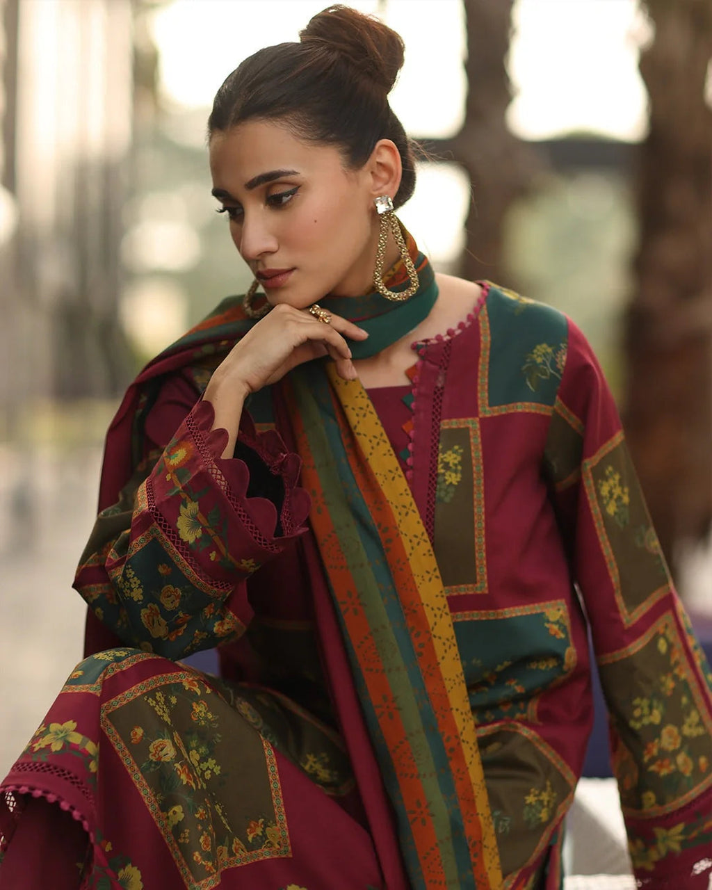 Charizma Winter Karandi Digital Print 3PC Unstitched Dress