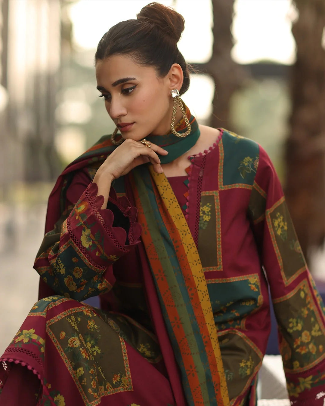 Charizma Winter Karandi Digital Print 3PC Unstitched Dress