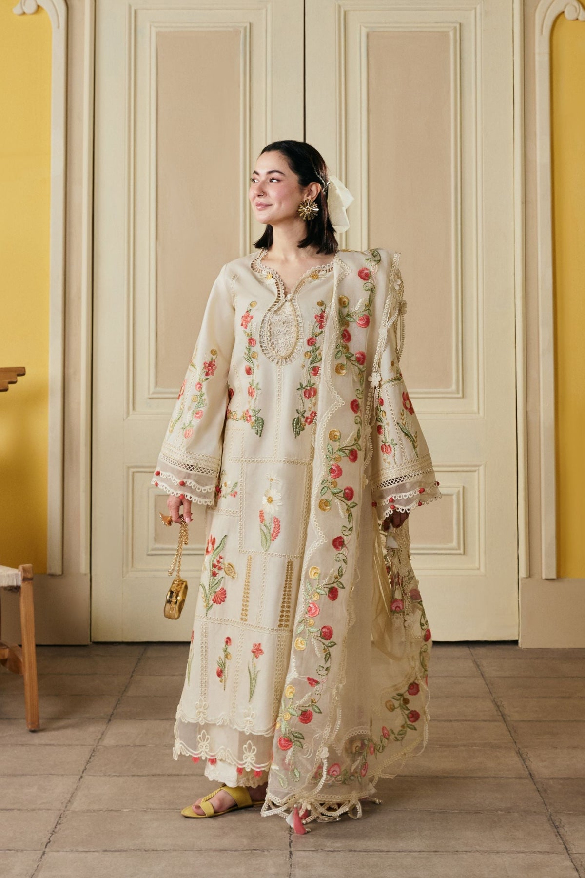 Hala 3PC Embroidered Lawn Unstitched Suit
