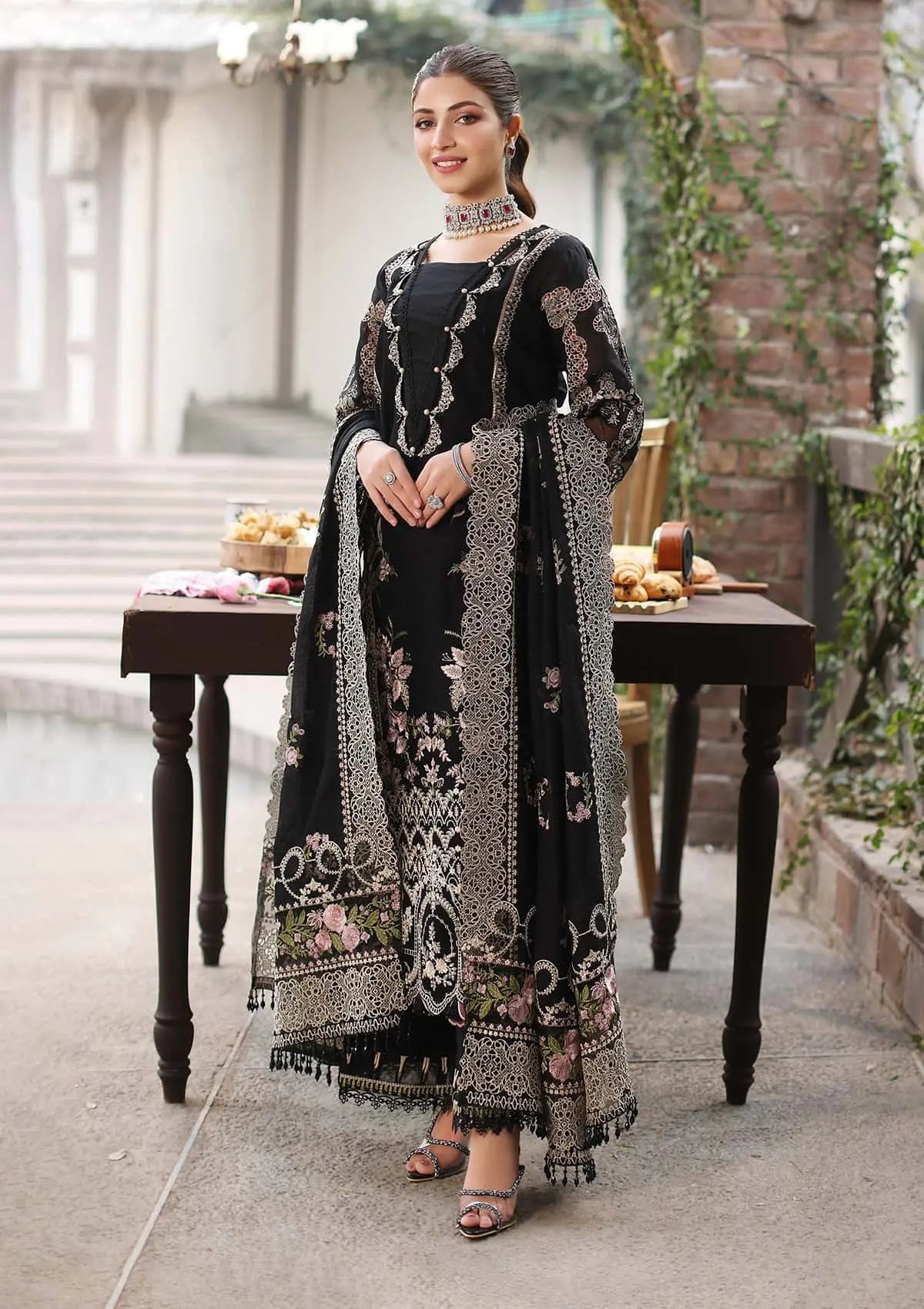 3 Piece Fully Embroidered Premium Lawn Fabric Unstitched Suit