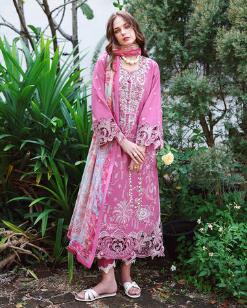 Mushq - Mystic Camellia Embroidered Lawn 3PC Suit (HUNSS260208)