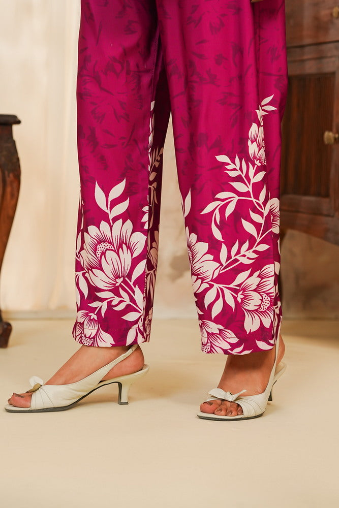 Hazel Printed Linen Co-ord Set | Ready-to-Wear