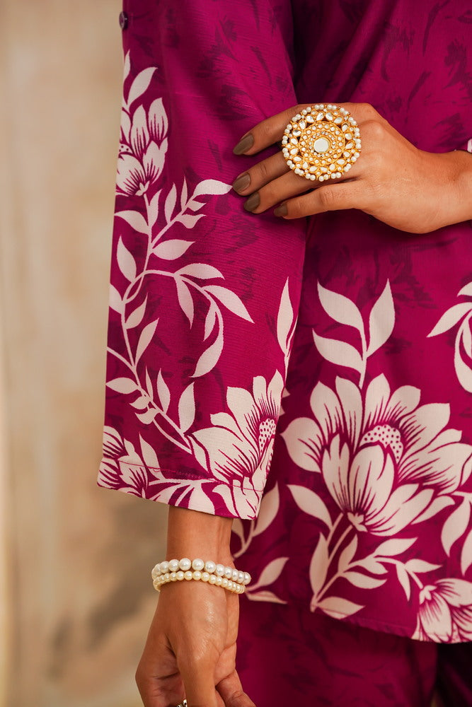 Hazel Printed Linen Co-ord Set | Ready-to-Wear