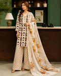Bin Naeem Platinum Vol-35 Design 350 Luxury Printed Lawn 3-Piece Suit