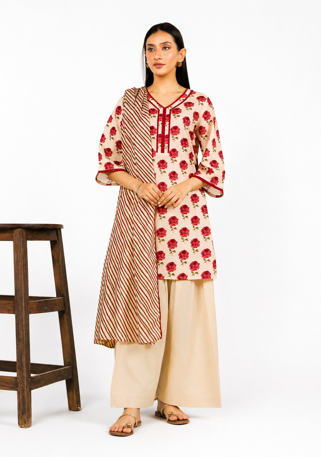 Alkaram Summer Printed Lawn 3 Piece Unstitched Suit