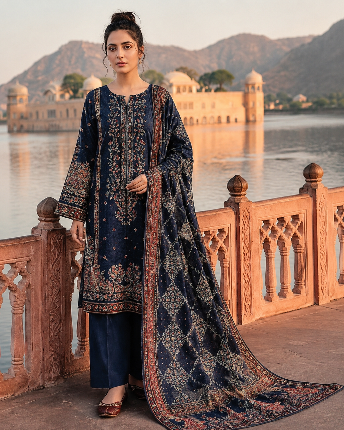 Mashaim Prints Summer Collection Vol. 05 Design 01 3 Piece Unstitched Lawn Suit