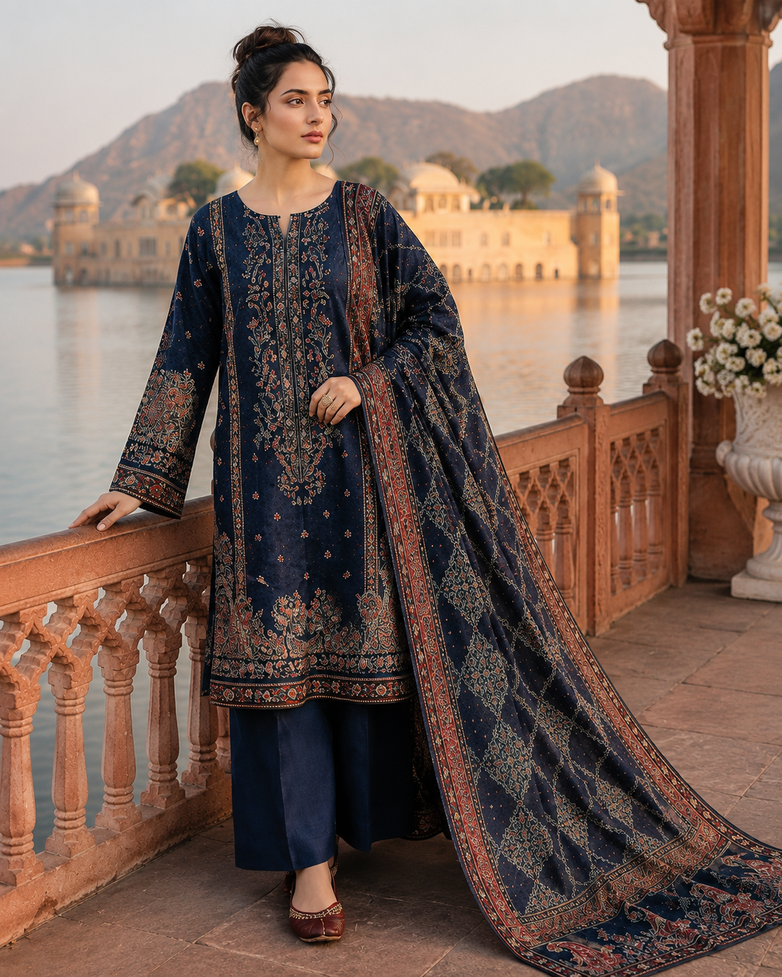 Mashaim Prints Summer Collection Vol. 05 Design 01 3 Piece Unstitched Lawn Suit
