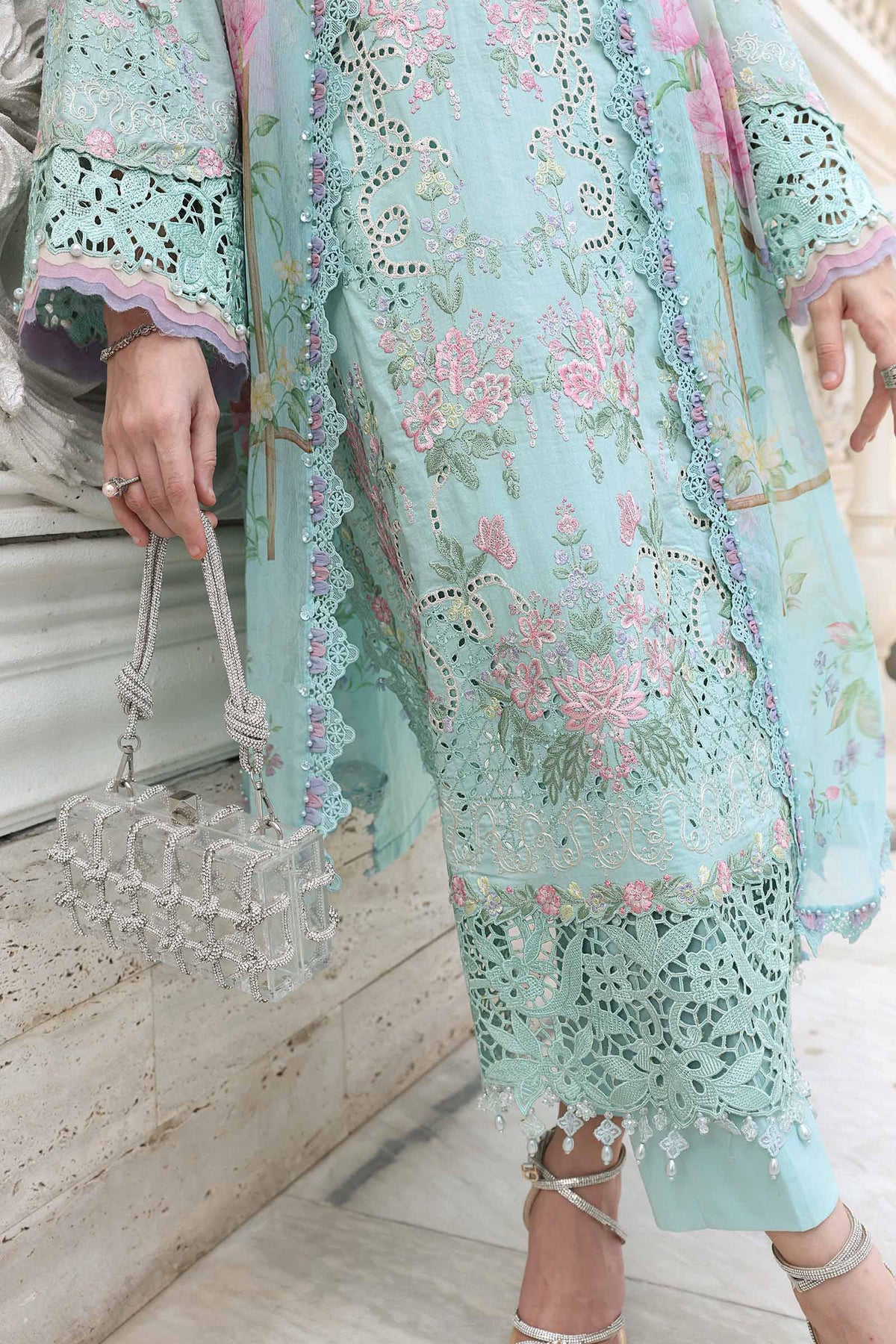 Maria.B Luxury Lawn Eid-2 Embroidered 3-Piece Suit