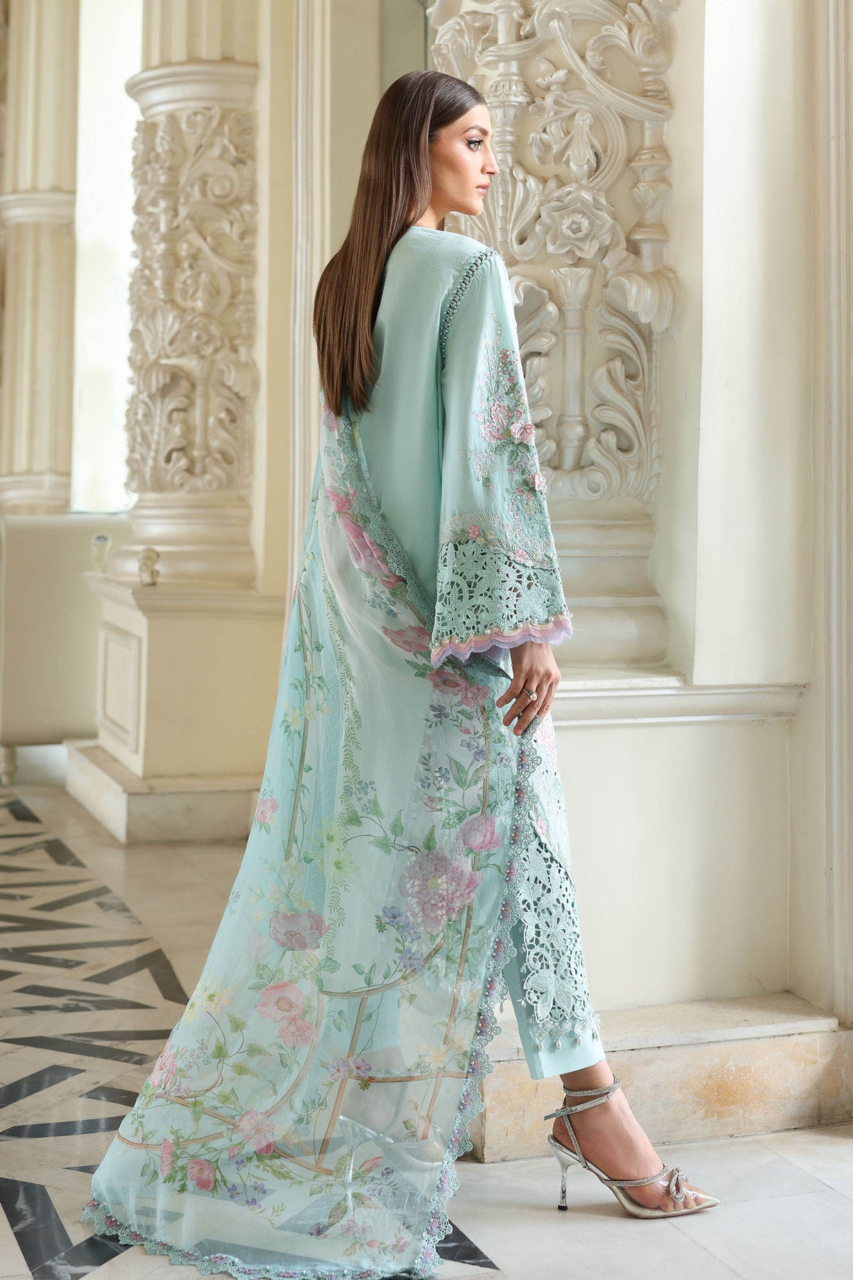 Maria.B Luxury Lawn Eid-2 Embroidered 3-Piece Suit