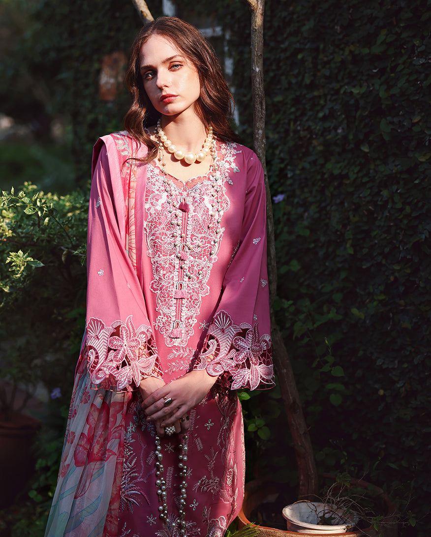 Mushq - Mystic Camellia Embroidered Lawn 3PC Suit (HUNSS260208)