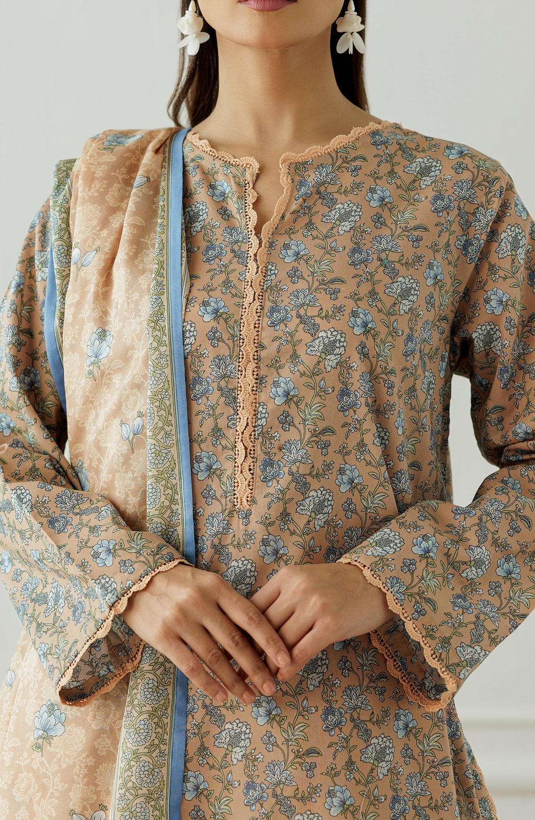 Orient Printed Lawn 3-Piece Unstitched Suit