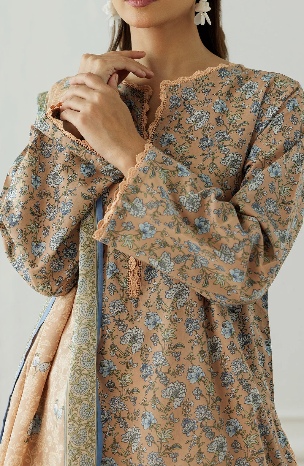 Orient Printed Lawn 3-Piece Unstitched Suit