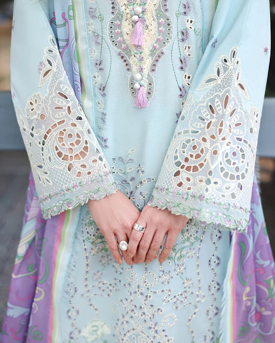 Secret Blossom 3PC Embroidered Lawn Suit