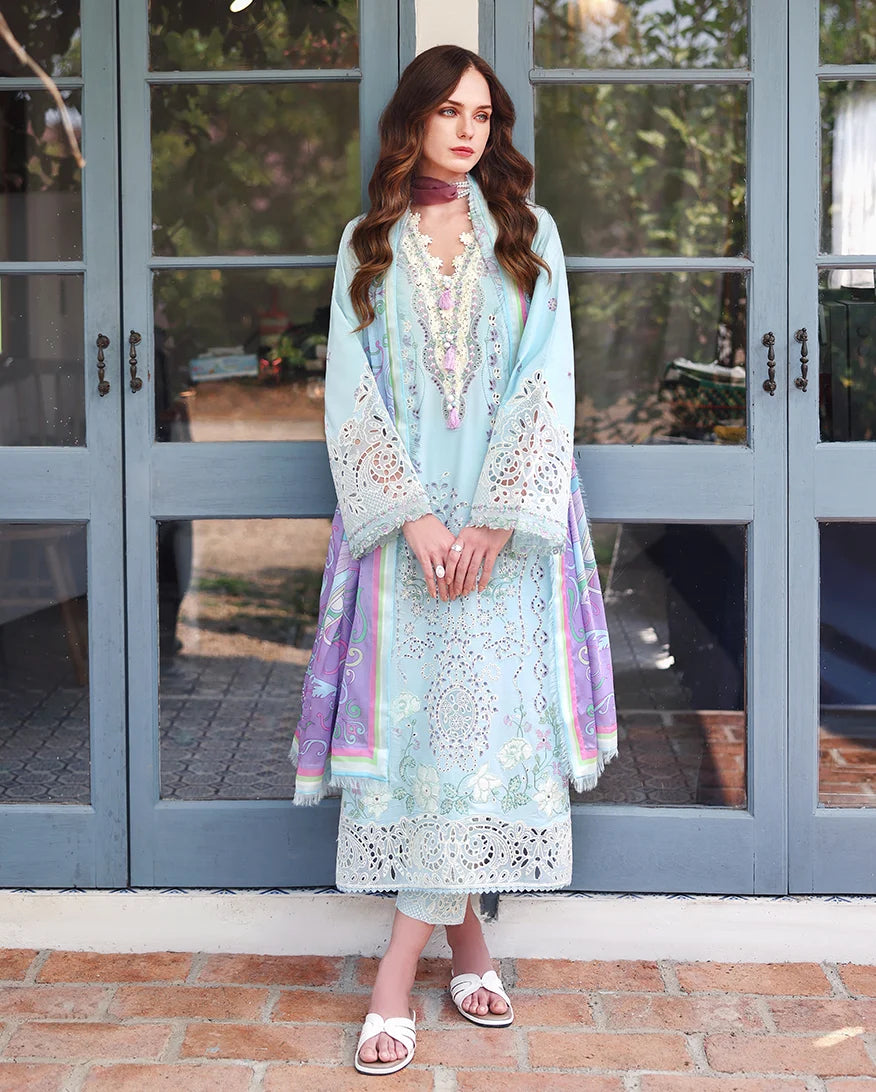 Secret Blossom 3PC Embroidered Lawn Suit