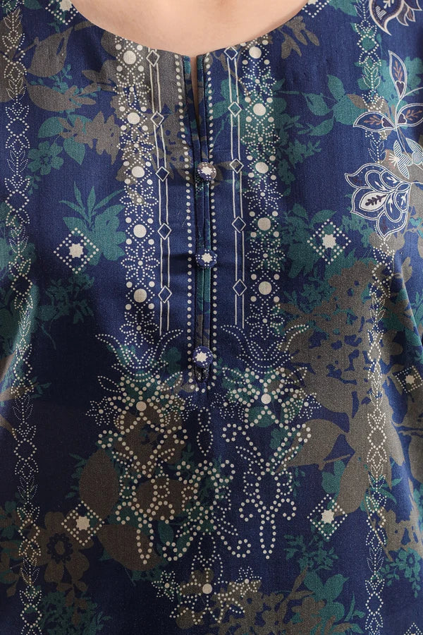 Saya Unstitched Printed Lawn 3 Piece Suit