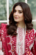 Bahar Luxury Lawn Embroidered 3 Piece Unstitched Suit