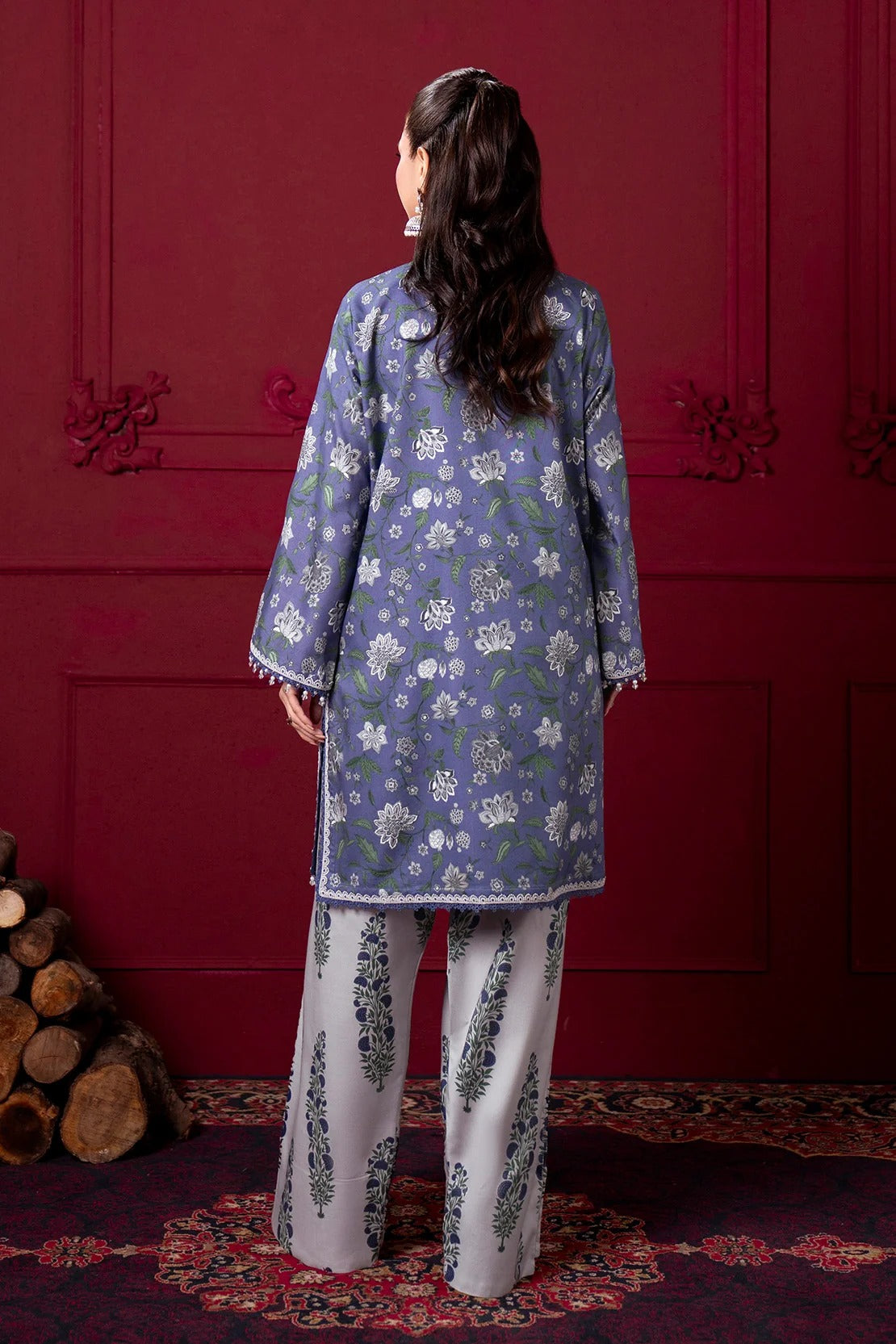 Digital Printed Linen 2-Piece Suit