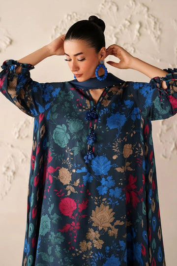 Digital Printed Viscose 3-Piece Set with Shawl