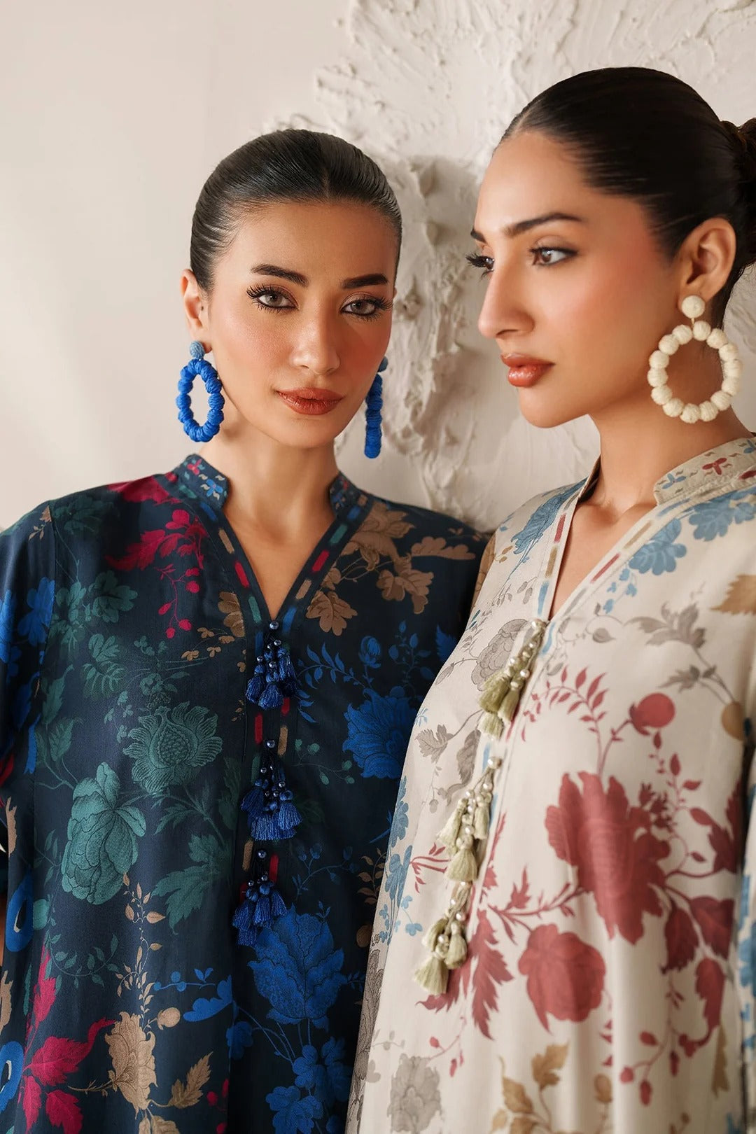 Digital Printed Viscose 3-Piece Set with Shawl