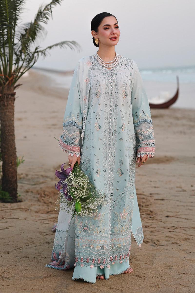 Qalamkar SI-F-155 Luxury Chikankari Lawn 3-Piece Dress