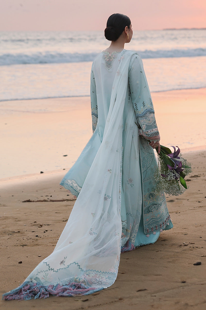 Qalamkar SI-F-155 Luxury Chikankari Lawn 3-Piece Dress