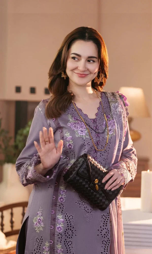 3 Piece Fully Embroidered Lawn Fabric Unstitched Suit