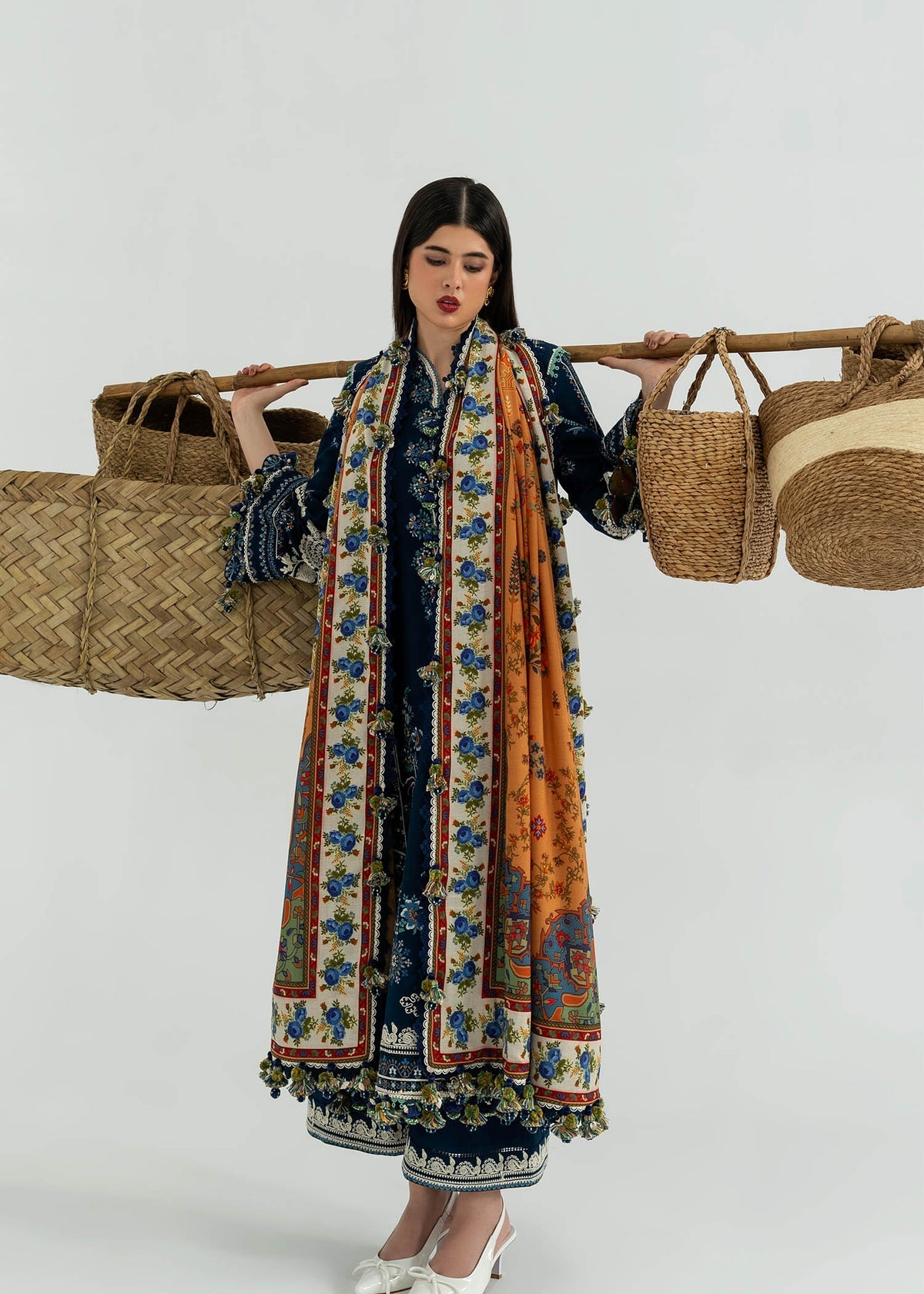 Hussain Rehar Luxury Khaddar 3 Piece Unstitched Suit – Chashm-e-Bahr